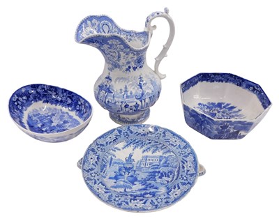 Lot 967 - A Victorian Chinese Pagoda pattern blue...