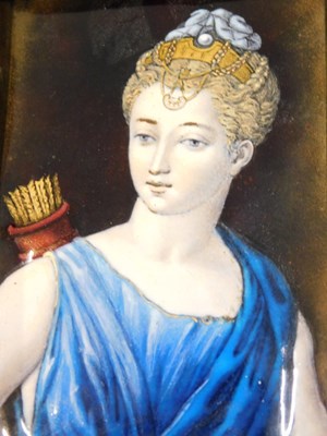 Lot 972 - A late 19th/early 20thC Continental enamel...