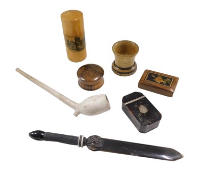 Lot 986 - A 19thC tortoiseshell and white metal mounted...