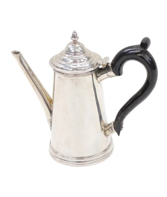 Lot 16 - A Dutch white metal miniature 18thC style...