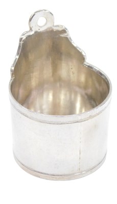 Lot 209 - A Dutch silver miniature salt tub, 3.2cm...