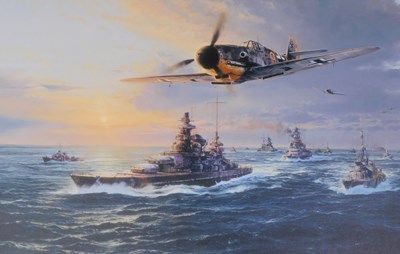 Lot 997 - After Robert Taylor. The Channel Dash, Giclee...
