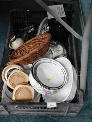 Lot 2232 - A collection of kitchen ware, to include a...