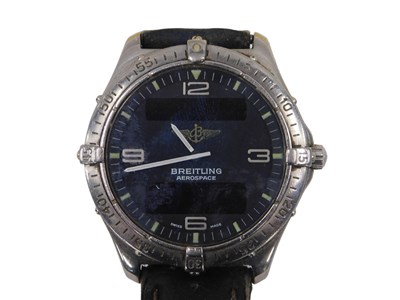 Lot 10a - A Breitling Aerospace gent's wristwatch, with...