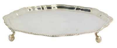 Lot 6 - An Elizabeth II silver salver, with a piecrust...