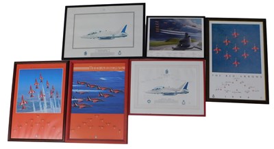 Lot 1032 - Various Red Arrows related prints, to include...