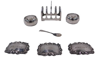 Lot 989A - A quantity of small silver, to include four...
