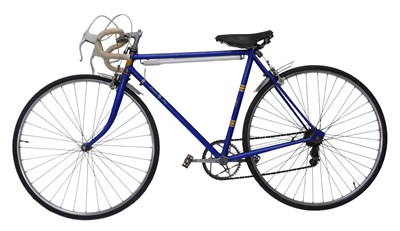 Lot 1034 - An Elswick Lincoln Imp racing bicycle, in blue...