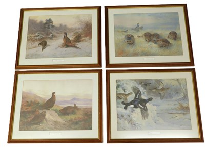 Lot 1008 - After Archibald Thorburn. A Frosty Dawn,...
