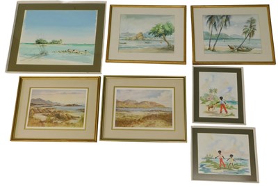 Lot 1010 - Anthony Sargeant. Coastal landscape,...