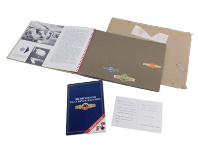 Lot 1092 - A collection of cigar bands, with book,...