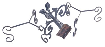 Lot 1112 - A 19thC wrought iron architectural...