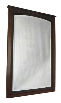 Lot 1148 - An Edwardian mahogany overmantel mirror, with...