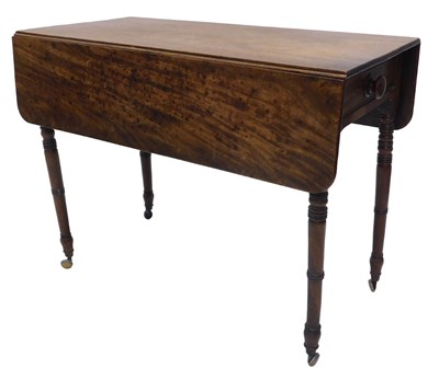 Lot 1157 - An early 19thC mahogany Pembroke table, on...