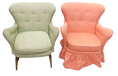 Lot 1186 - A pair of Ercol type armchairs, with...