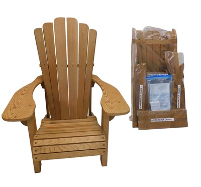 Lot 1251 - A pair of cedar Adirondack chairs, produced by...