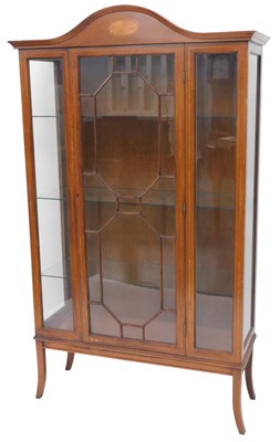 Lot 1287 - An Edwardian mahogany and satinwood cross...