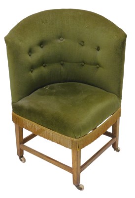 Lot 1291 - An early 20thC mahogany corner chair, with...