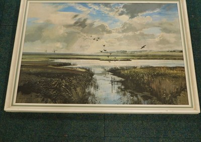Lot 2085 - Minsmere by Rowland Hilder, reproduced by...
