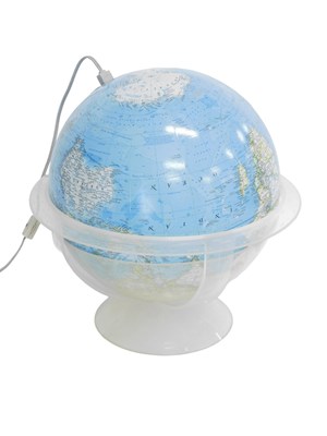 Lot 1116 - An illuminated National Geographic globe, in a...
