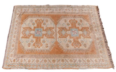 Lot 1298 - A Turkish rug, with a design of latch hook...