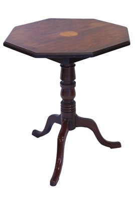 Lot 1197 - A 19thC occasional table, the octagonal top...