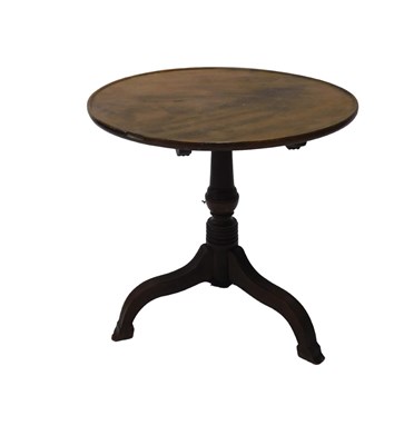 Lot 1242 - A mahogany occasional table, circular dished...