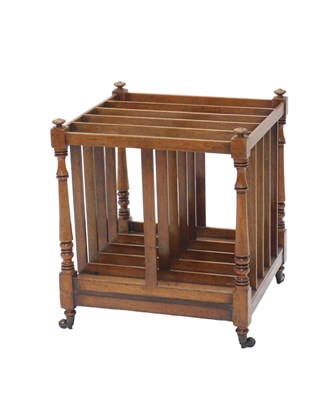 Lot 1243 - A 19thC mahogany five division Canterbury,...