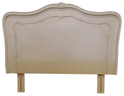 Lot 1259 - A cream painted French style headboard, with...