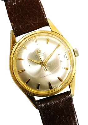 Lot 405 - A gold plated Certina Blue Ribbon automatic...