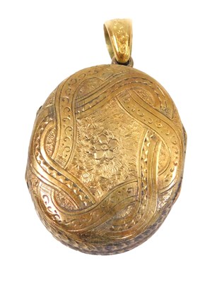 Lot 508 - A Victorian double hinged portrait locket,...