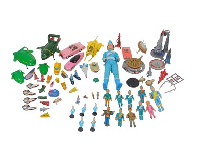 Lot 551 - Thunderbirds toys and figures, including...