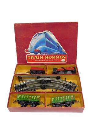 Lot 575 - A Hornby O gauge clockwork No. 3 train...