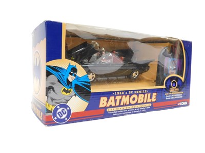 Lot 678 - A Corgi 1960s DC Comics Batmobile 1:24 scale,...