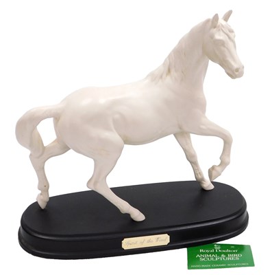 Lot 24 - A Royal Doulton white bisque figure of a horse,...