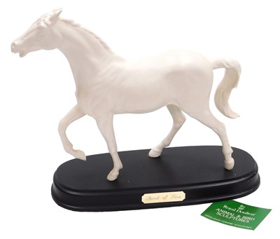 Lot 28 - A Royal Doulton white bisque figure of a horse,...