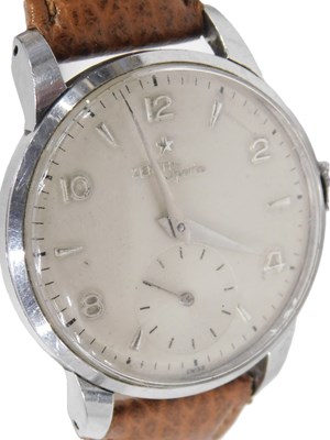 Lot 400A - A Zenith Sporto gentleman's wristwatch, with...