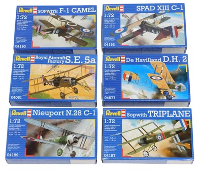 Lot 735 - Revell model kits, comprising 04190 Sopwith F1...
