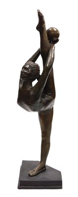 Lot 5 - A late 20thC bronze sculpture of the Rhythmic...