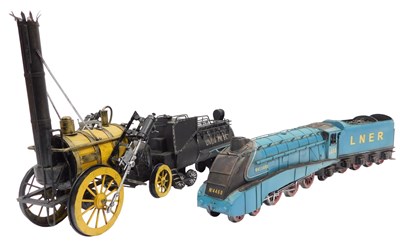 Lot 754 - A model of a Class A4 Mallard, LNER garter...
