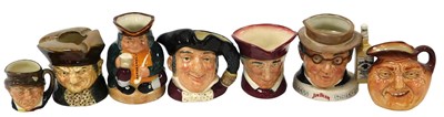 Lot 78 - A group of Royal Doulton character jugs,...
