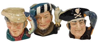 Lot 79 - Three Royal Doulton large character jugs,...