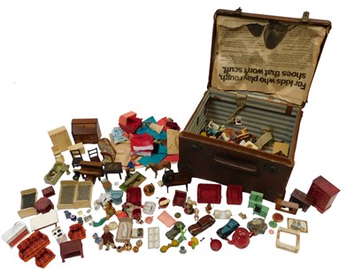Lot 838 - Various doll's house furniture, including...