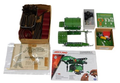 Lot 841 - A Kliptiko building set, and a Meccano...