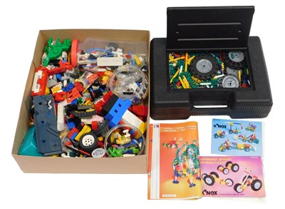 Lot 846 - A Knex carry case with Knex, and various Lego...