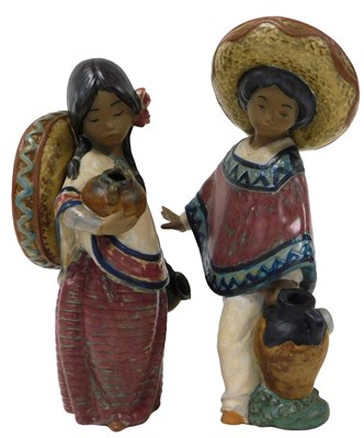 Lot 151 - Two Lladro matte porcelain figures, of Pedro...