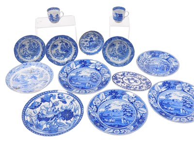 Lot 178 - A group of early 19thC transfer printed blue...