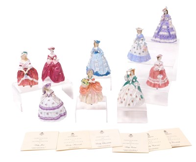 Lot 189 - A set of eight Royal Worcester porcelain The...