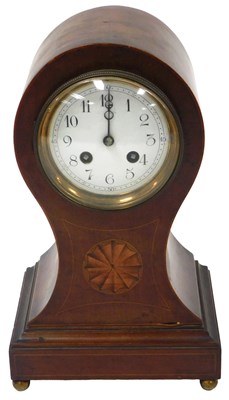Lot 239 - An early 20thC French mahogany cased balloon...