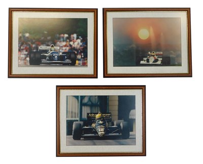 Lot 32 - Photographic prints of Ayrton Senna in his...